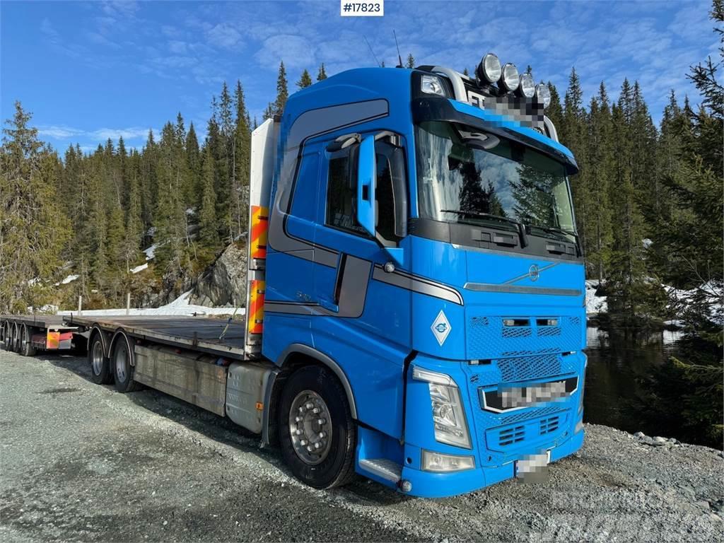 Volvo Fh 540 6x2 barrack truck w/ Trailer - bygg trailer Flatbed kamyonlar