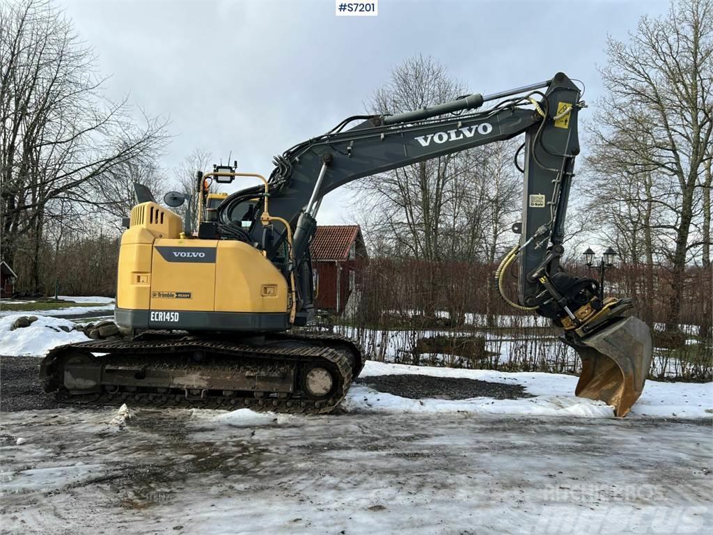 Volvo ECR145 D Excavator with Engcon tiltrotator and gri Paletli ekskavatörler