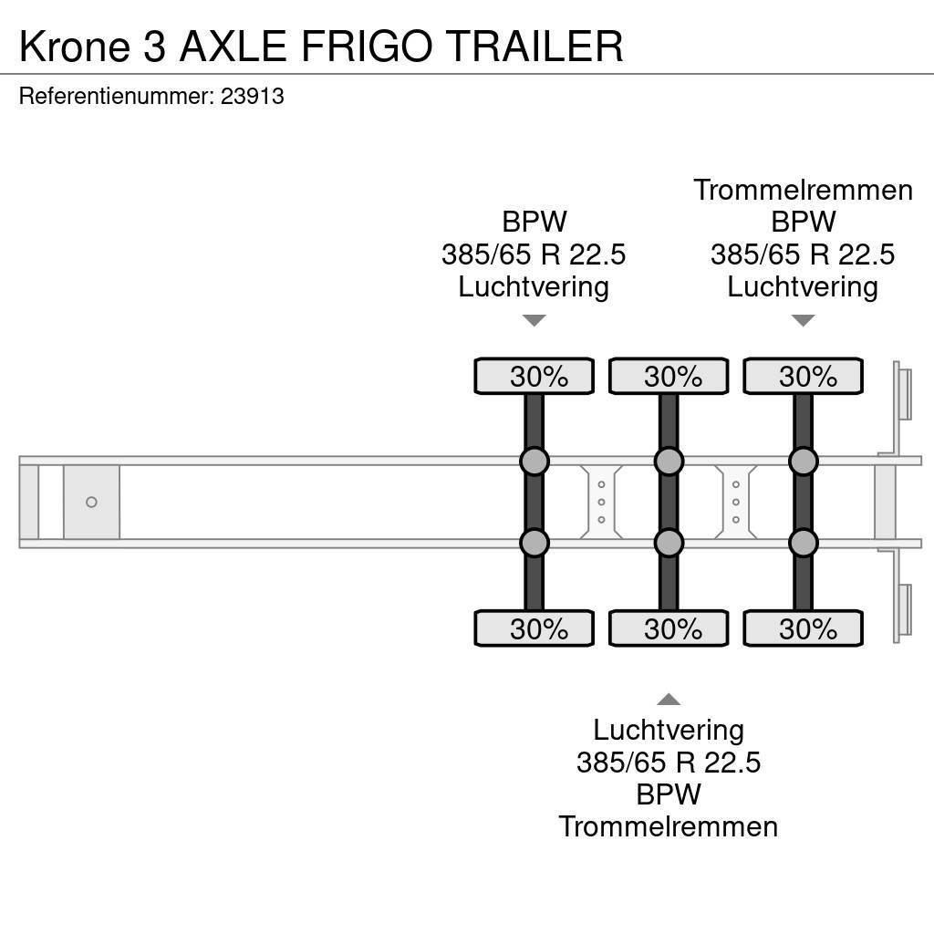 Krone 3 AXLE FRIGO TRAILER Frigofrik çekiciler