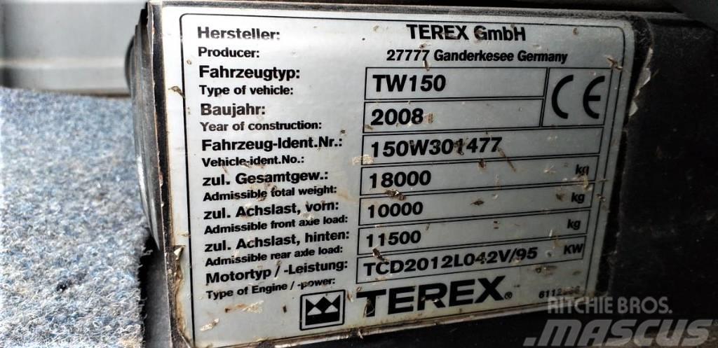  Koparka kołowa TEREX TW 150 Lastik tekerli ekskavatörler