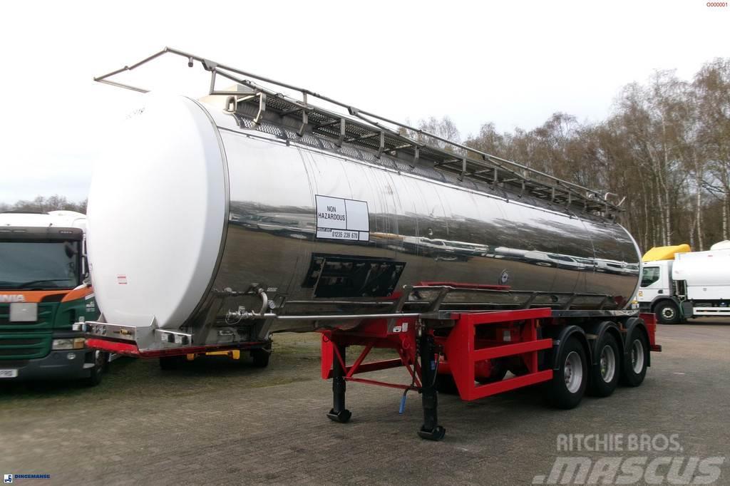 Crossland Chemical (non ADR) tank inox 30 m3 / 1 comp Tanker yari çekiciler