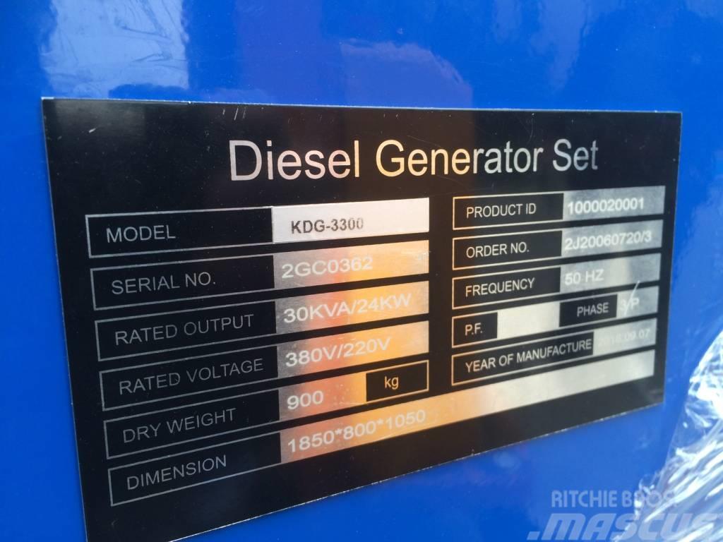Kubota powred diesel generator set sq 3300 KOVO Dizel Jeneratörler