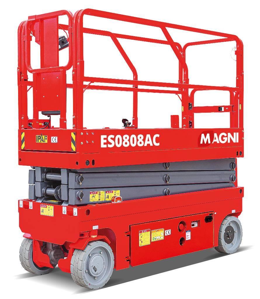 Magni ES0808AC - 8 m, 380 kg, 2WD, 2WS Makasli platformlar