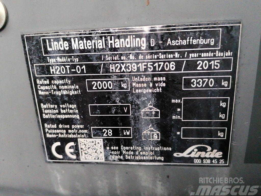 Linde H20T-01 LPG'li forkliftler