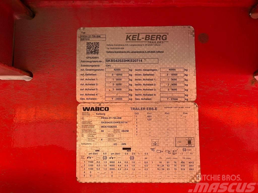 Kel-Berg PRSH-27-TRI-BW HIAB 228E-4 / PLATFORM L=12400 mm Flatbed çekiciler