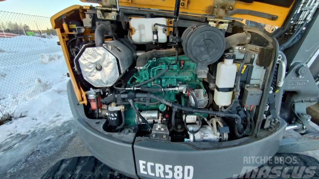 Volvo ECR 58 D Mini ekskavatörler, 7 tona dek