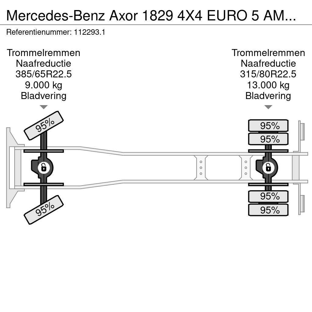 Mercedes-Benz Axor 1829 4X4 EURO 5 AMV LIFT/PLATFORM Çekiciler