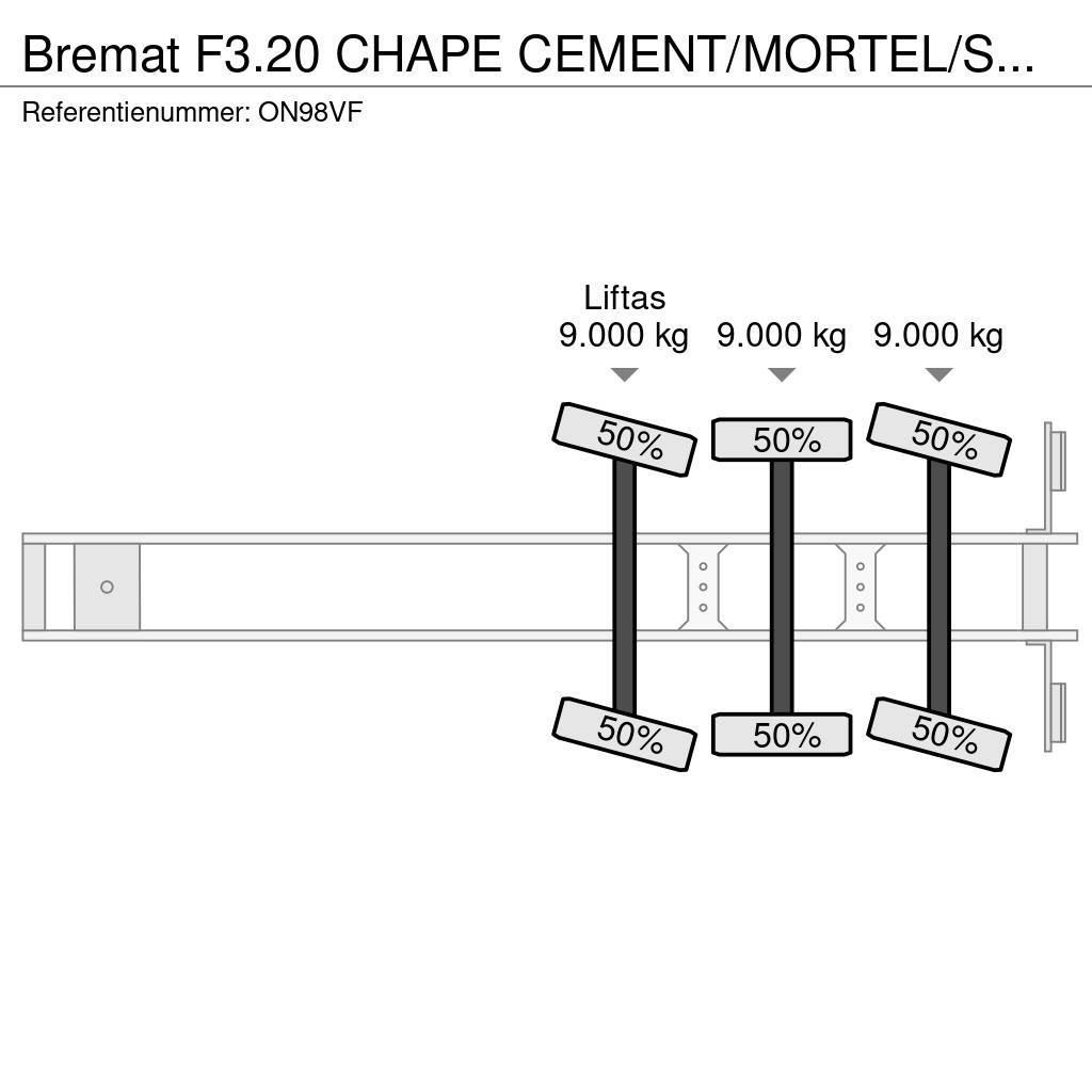  Bremat F3.20 CHAPE CEMENT/MORTEL/SCREED/MORTAR/EST Diger yari çekiciler
