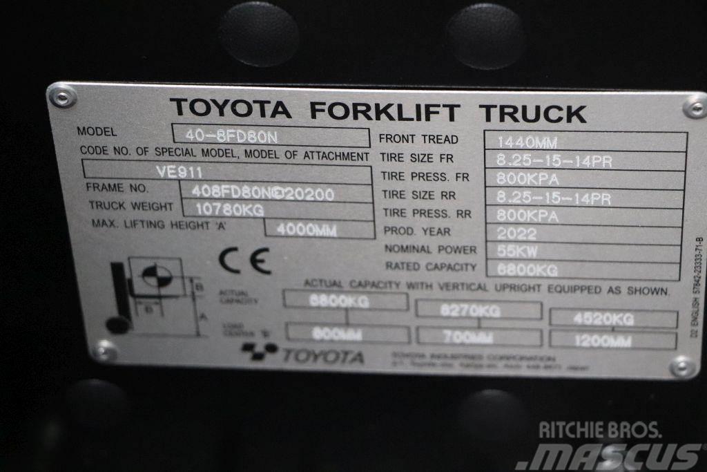 Toyota 40-8FD80N Dizel forkliftler