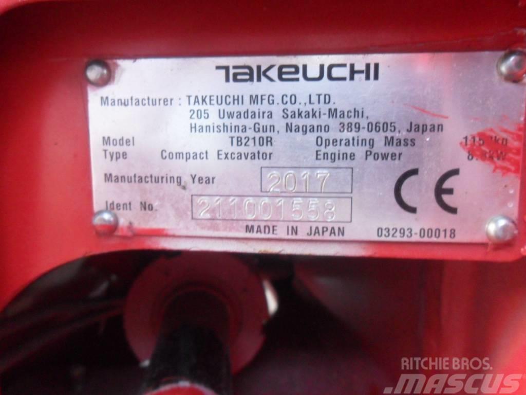 Takeuchi TB210R Mini ekskavatörler, 7 tona dek