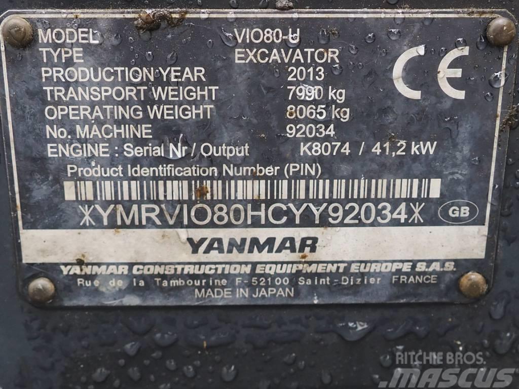 Yanmar Vio 80 U Midi ekskavatörler 7 - 12 t