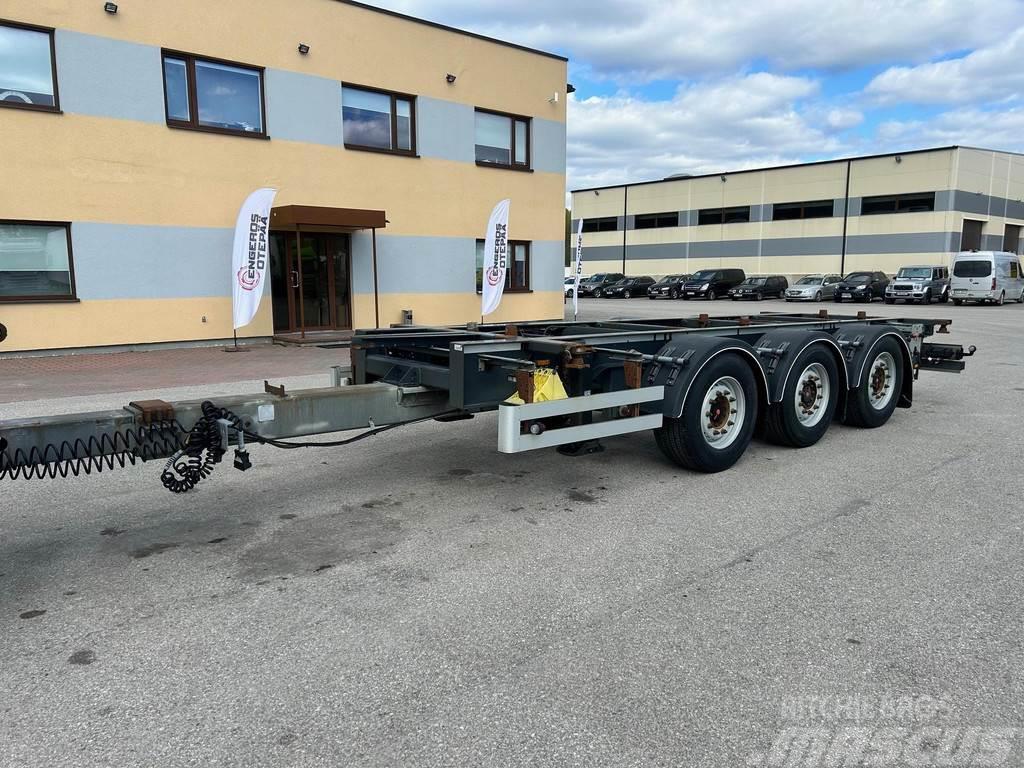  System TRAILER 3-AXLE + LIFTING AXLE Containerframe trailers