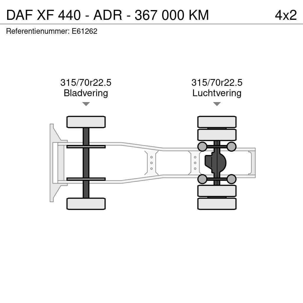 DAF XF 440 - ADR - 367 000 KM Çekiciler
