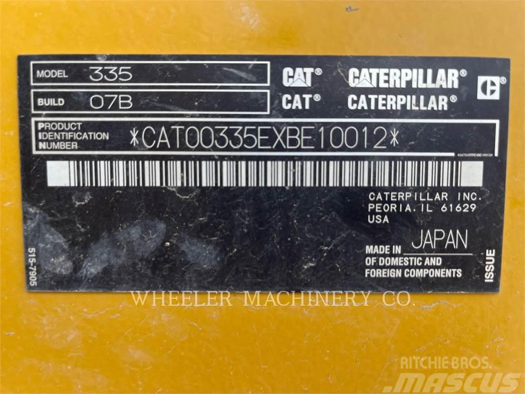 CAT 335 CF Paletli ekskavatörler