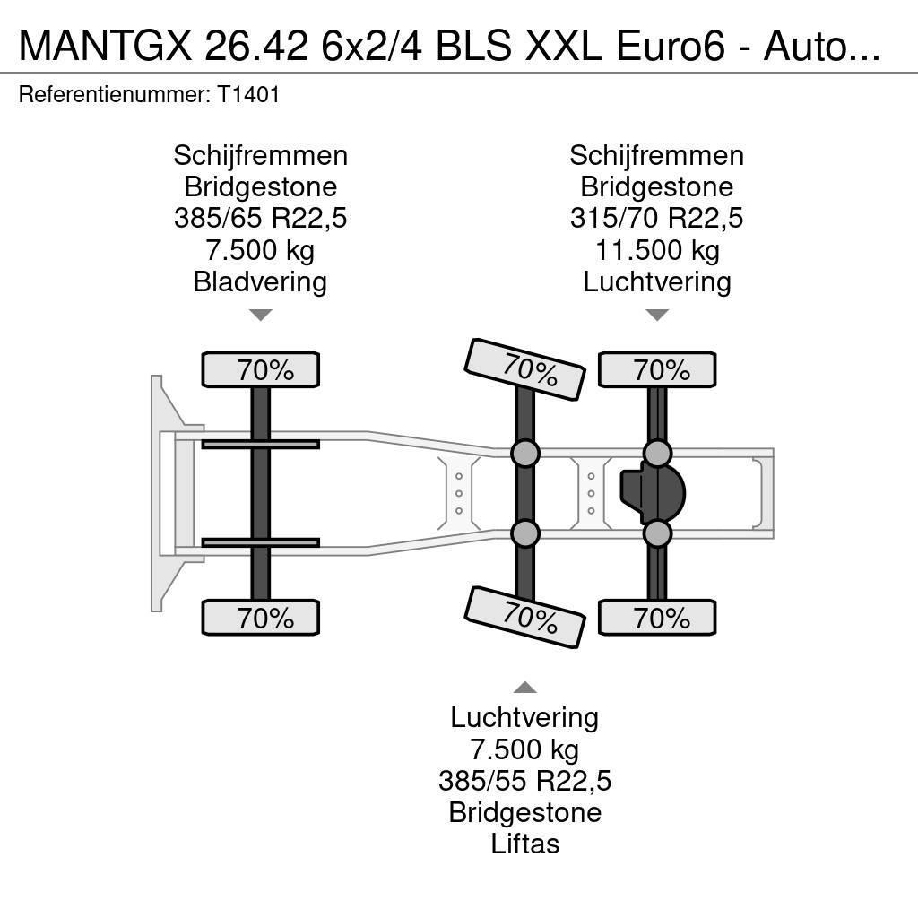 MAN TGX 26.42 6x2/4 BLS XXL Euro6 - Automaat - Standka Çekiciler