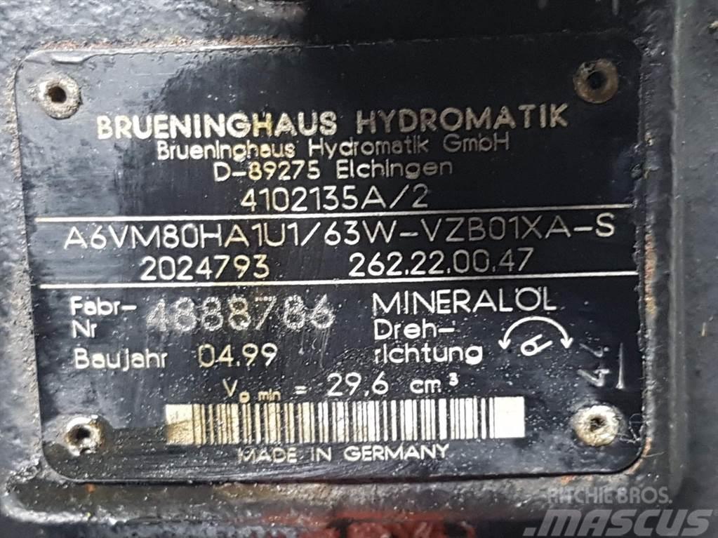 Ahlmann AL75-Brueninghaus A6VM80HA1U1/63W-Drive motor Hidrolik