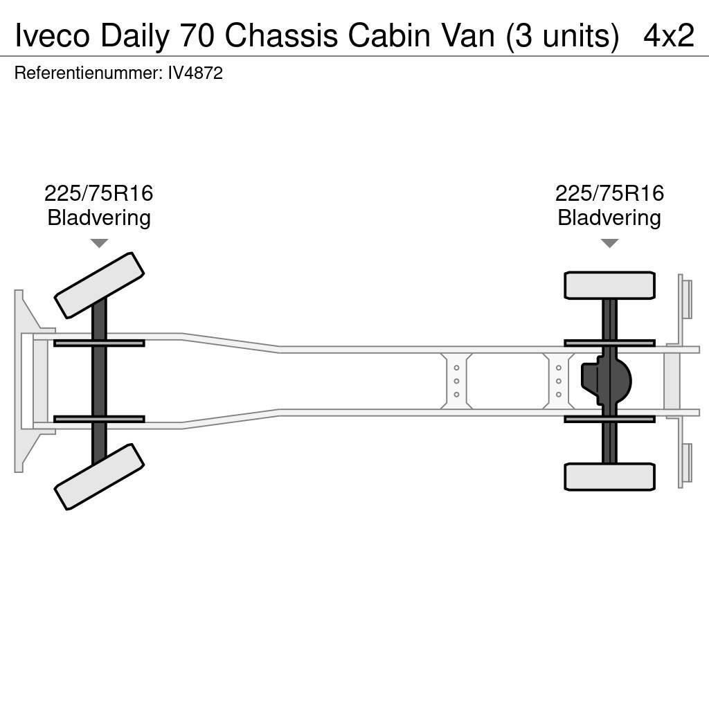 Iveco Daily 70 Chassis Cabin Van (3 units) Çekiciler