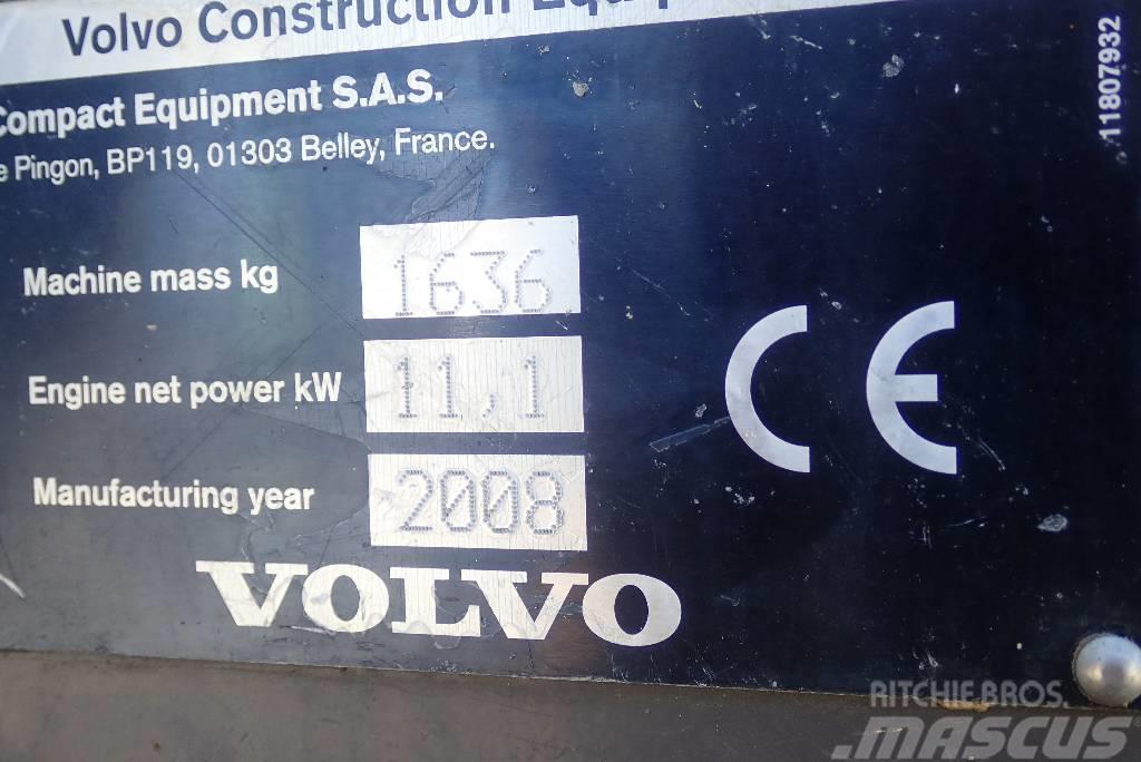 Volvo EC 15 B Mini ekskavatörler, 7 tona dek