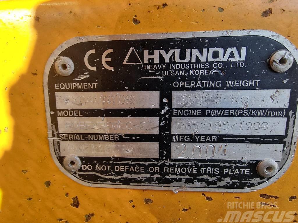 Hyundai 360 LC-7 Paletli ekskavatörler