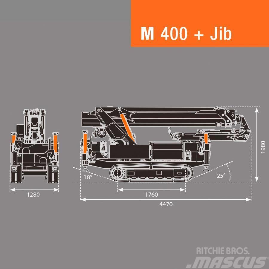 BG Lift M400 Minikraan / Mini-rupskraan / Glaskraan Mini vinçler