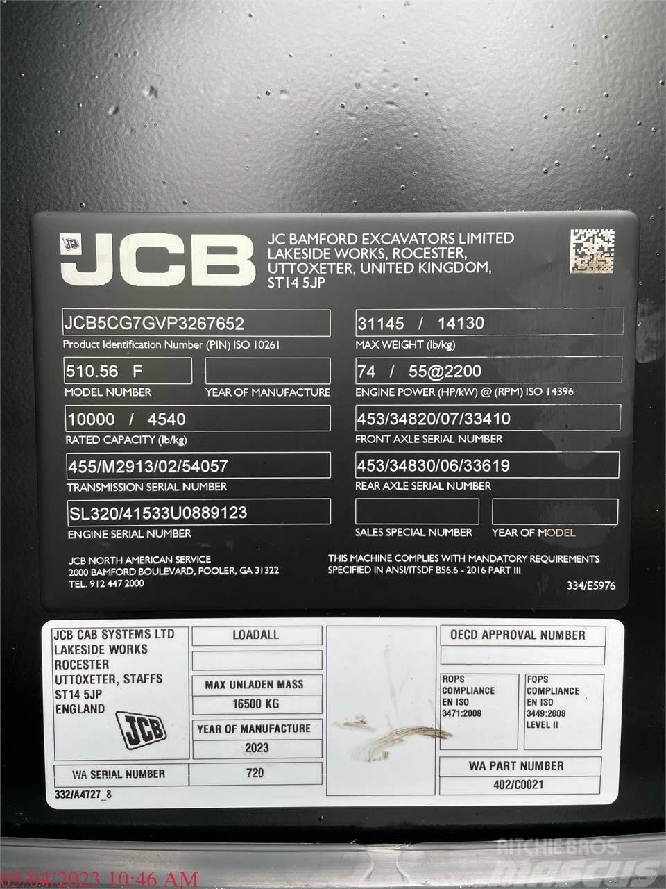 JCB 510-56 Teleskopik yükleyiciler
