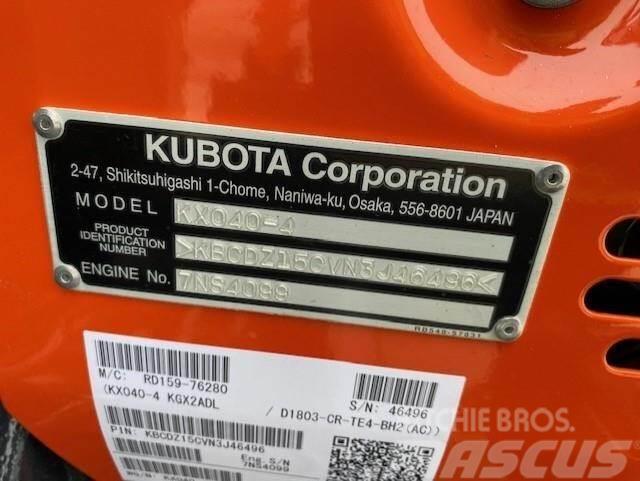 Kubota KX040-4 Mini ekskavatörler, 7 tona dek