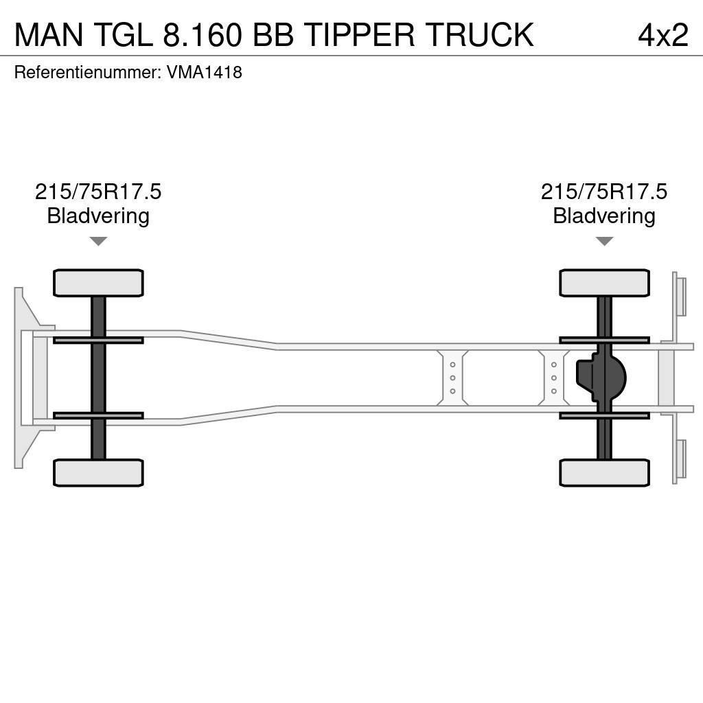 MAN TGL 8.160 BB TIPPER TRUCK Damperli kamyonlar
