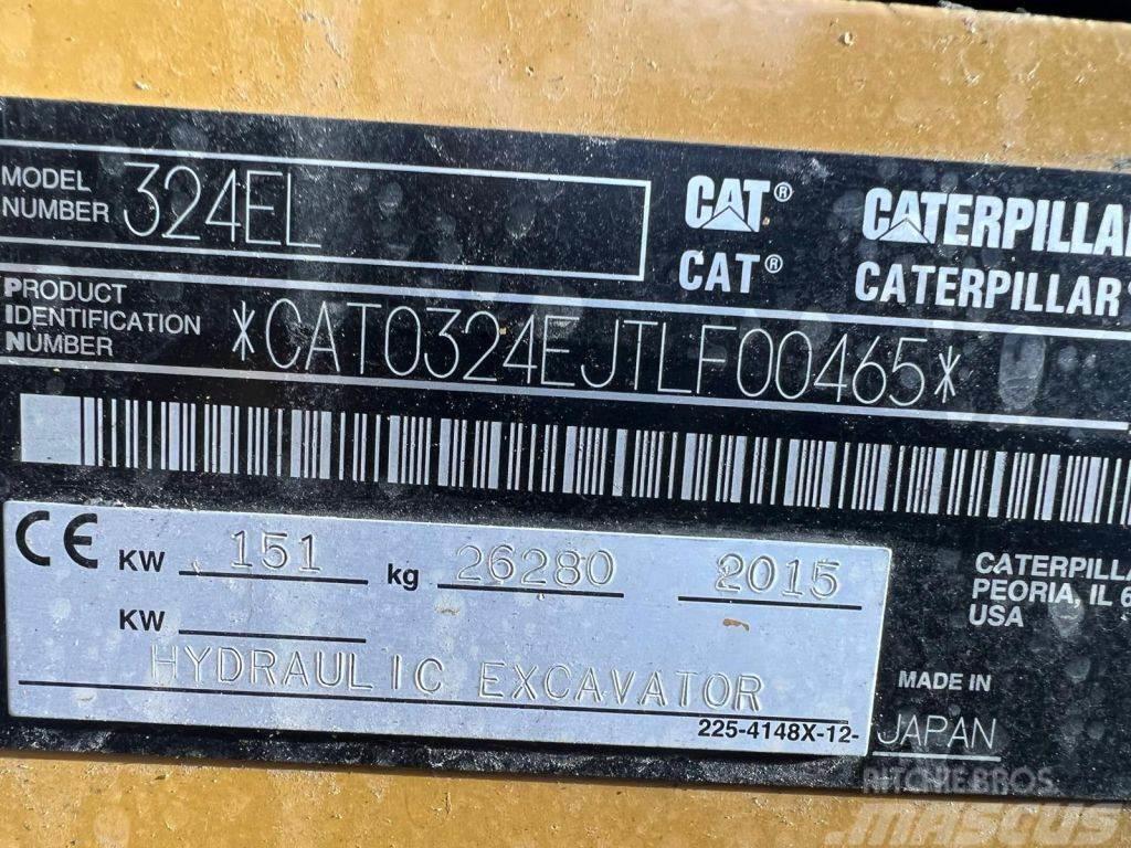CAT 324EL 9655 HOURS Paletli ekskavatörler