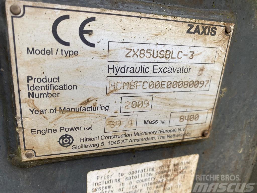 Hitachi ZX 85 US B LC-3 Midi ekskavatörler 7 - 12 t