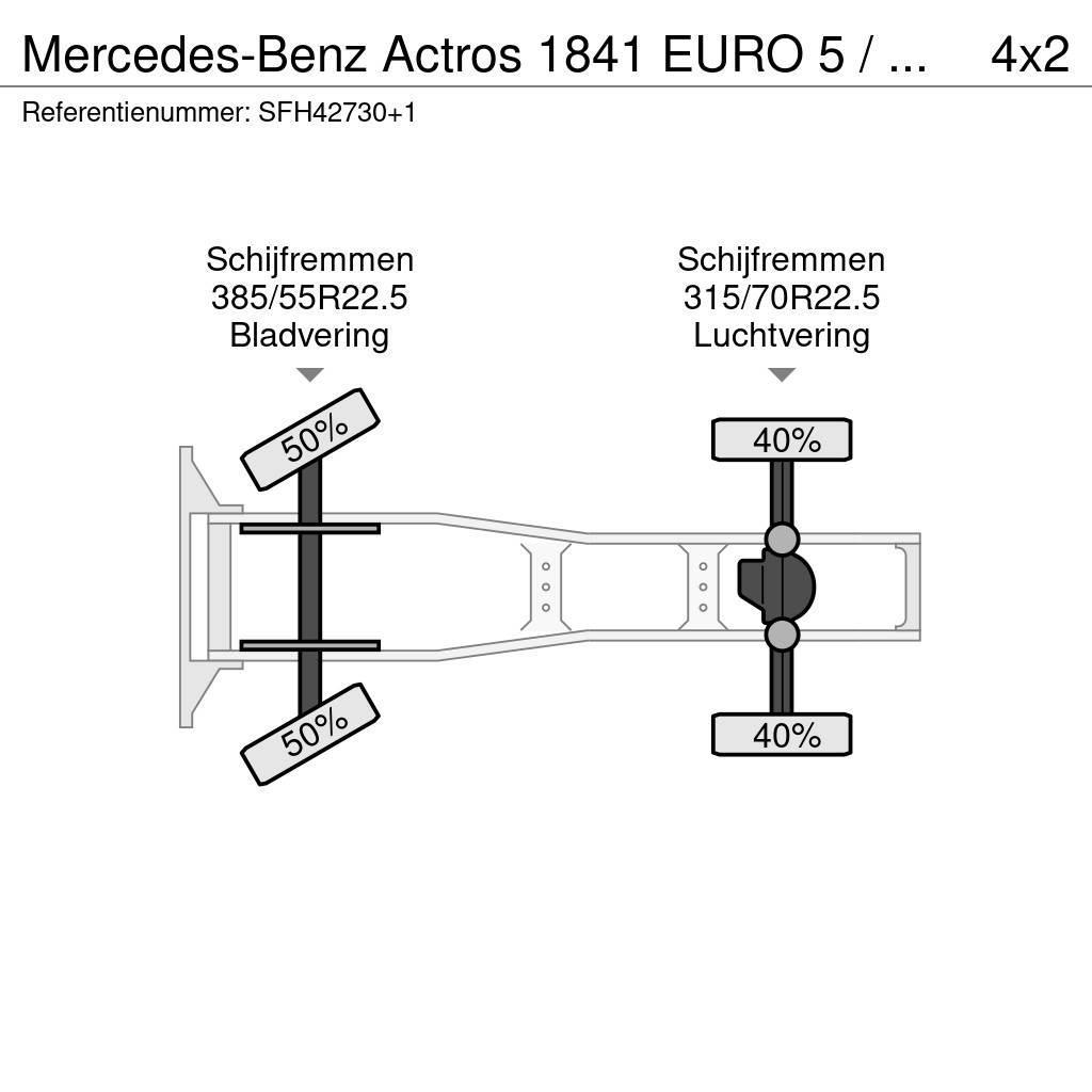 Mercedes-Benz Actros 1841 EURO 5 / PTO / AIRCO / BIG AXLES -GROS Çekiciler