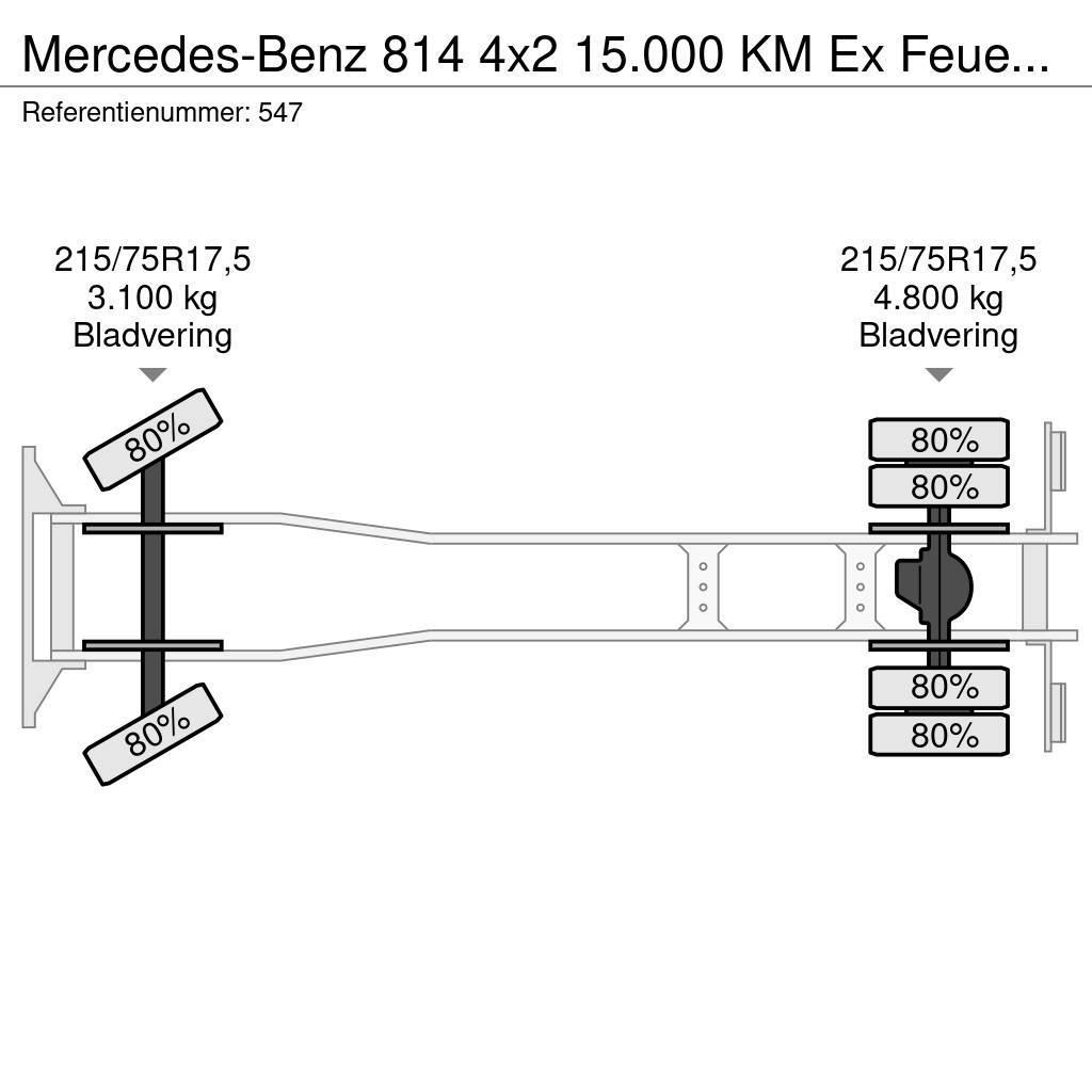 Mercedes-Benz 814 4x2 15.000 KM Ex Feuerwehr Topcondition! Çekiciler