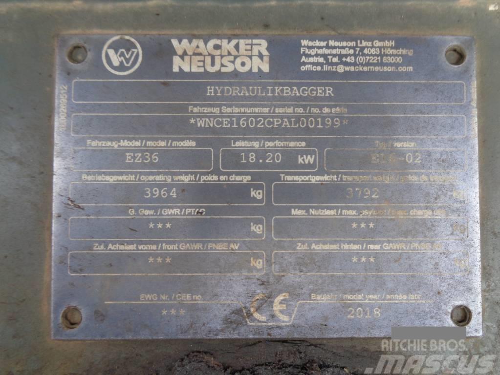 Wacker Neuson EZ36 Paletli ekskavatörler