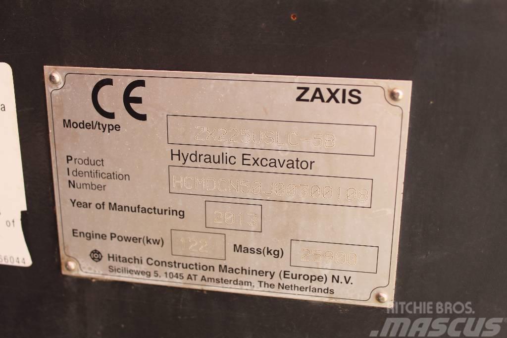 Hitachi ZX 225 USLC / Pyörittäjä, Kauha, Rasvari, Lämmitin Paletli ekskavatörler
