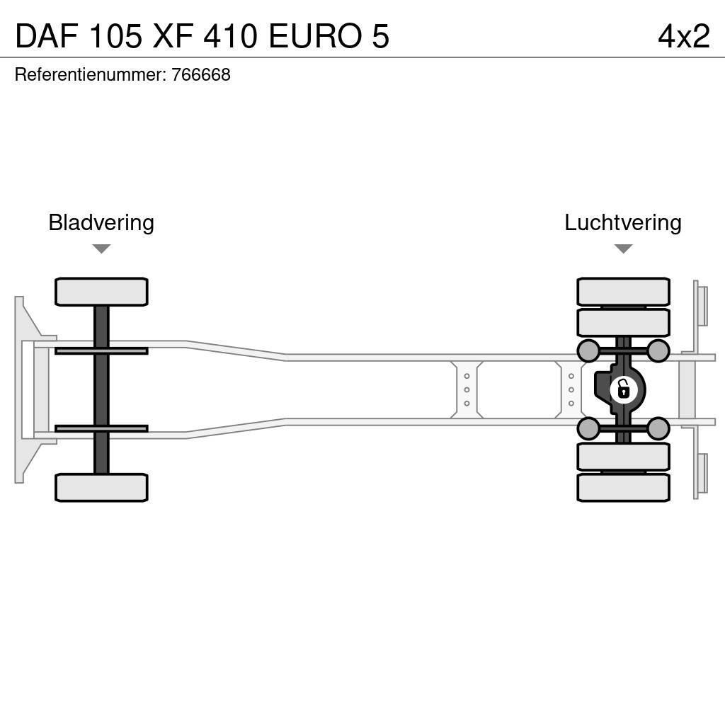 DAF 105 XF 410 EURO 5 Flatbed kamyonlar
