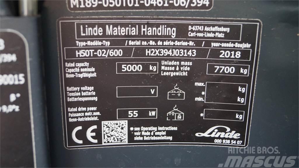 Linde H50T/600 LPG'li forkliftler