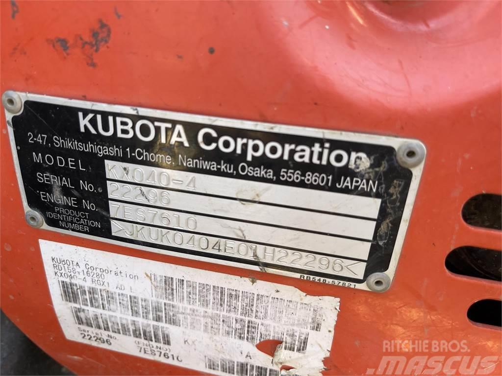 Kubota KX040-4 Mini ekskavatörler, 7 tona dek