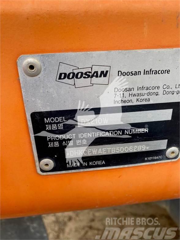 Doosan DX210W Lastik tekerli ekskavatörler