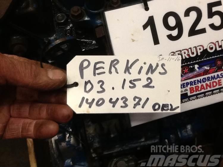 Perkins D3.152 motor - kun til dele Motorlar