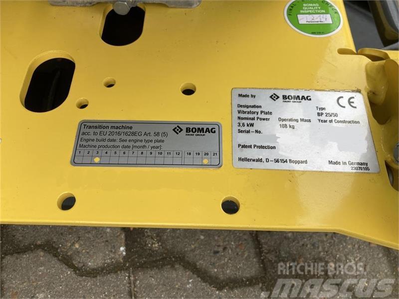 Bomag BP 25/50 Håndtagsregulering af vibrationer og ondr Kompaktörler