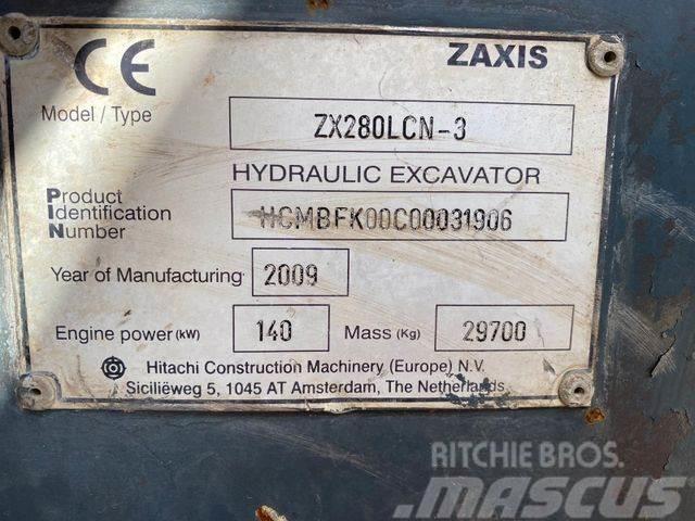 Hitachi ZX280 LCN-3 **BJ. 2009 *11645H ** Paletli ekskavatörler