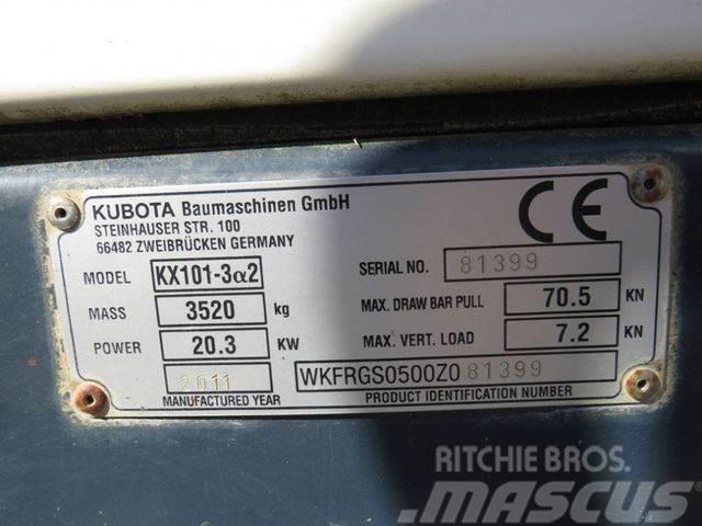 Kubota Minibagger KX 101-3 Minibagger Mini ekskavatörler, 7 tona dek