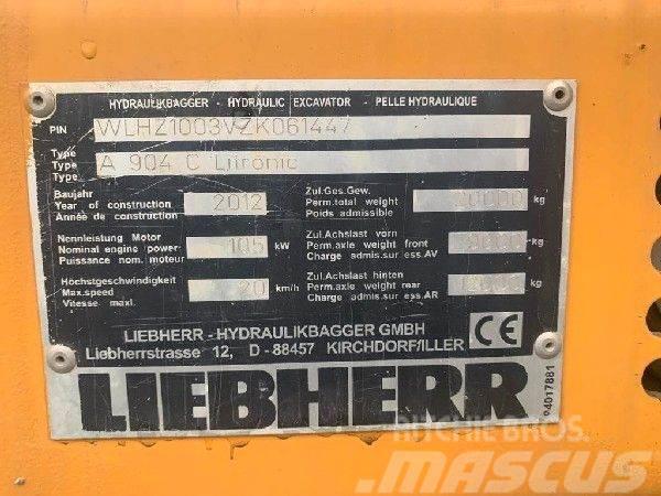 Liebherr A904C Lastik tekerli ekskavatörler