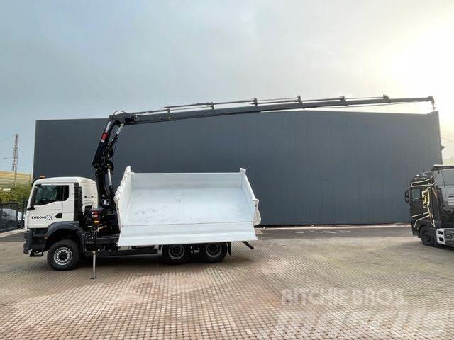 MAN TGS 33.440 6x6 /3-Seiten- Kipper / Kran HIAB 228 Tipper trucks