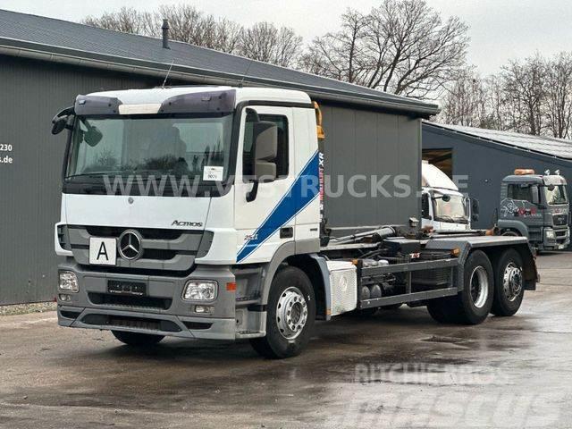 Mercedes-Benz Actros 2541 6x2 Euro5 HIAB-Abrollkipper Vinçli kamyonlar
