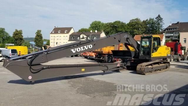Volvo Ec 250 DNL mit Neu Long REach Arm 16 m Paletli ekskavatörler