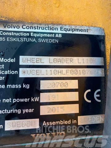 Volvo L110H *BJ. 2015 *15949 H/Klima/*TOP* Tekerlekli yükleyiciler
