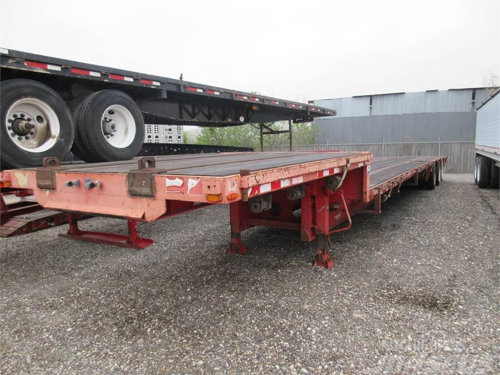  Wade 53'X102 THREE AXLE DROP DECK WITH TAIL ROLLER Flatbed çekiciler