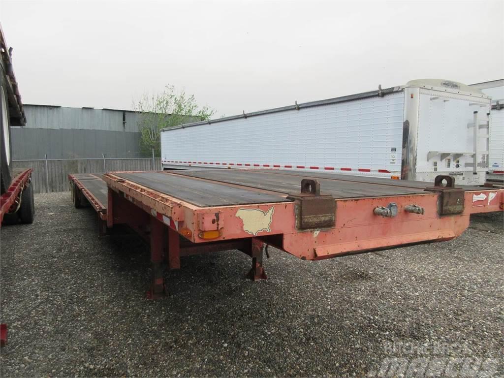  Wade 53'X102 THREE AXLE DROP DECK WITH TAIL ROLLER Flatbed çekiciler