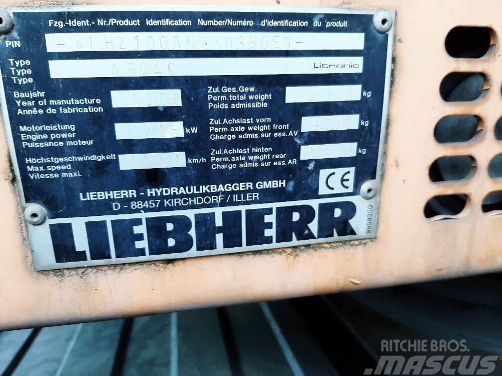 Liebherr A 904 C Litronic Lastik tekerli ekskavatörler