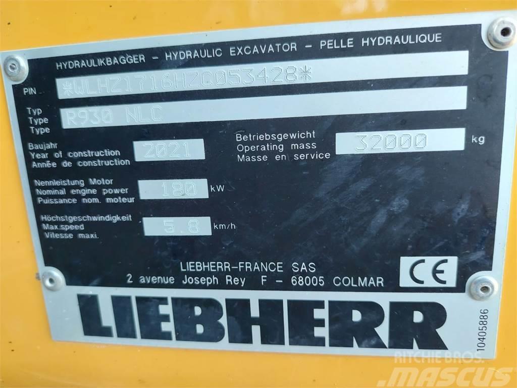 Liebherr R 930NLC Paletli ekskavatörler